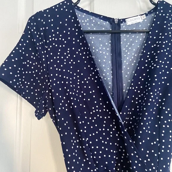 Navy Blue Wrap dress - Picture 1 of 6